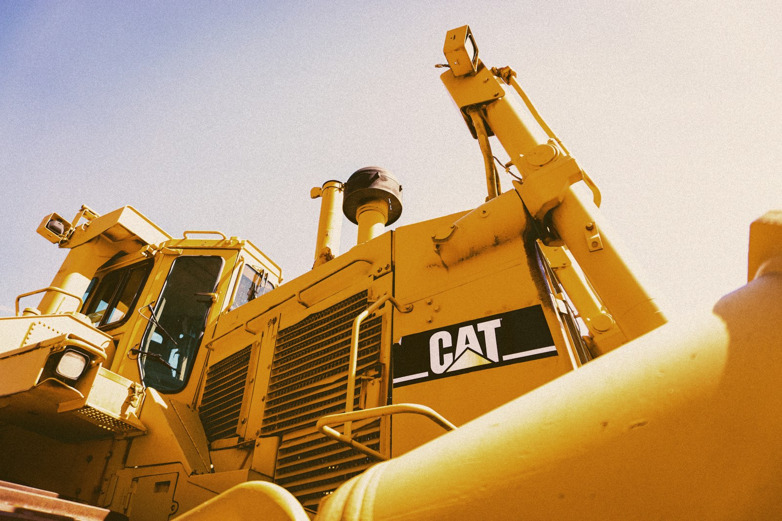 Bulldozer Caterpillar en gros plan
